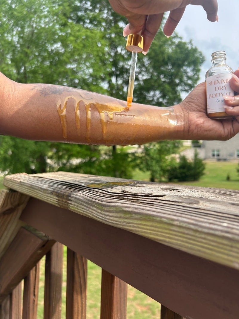 ON LEAVE Dry Shimmer oil ( limited )